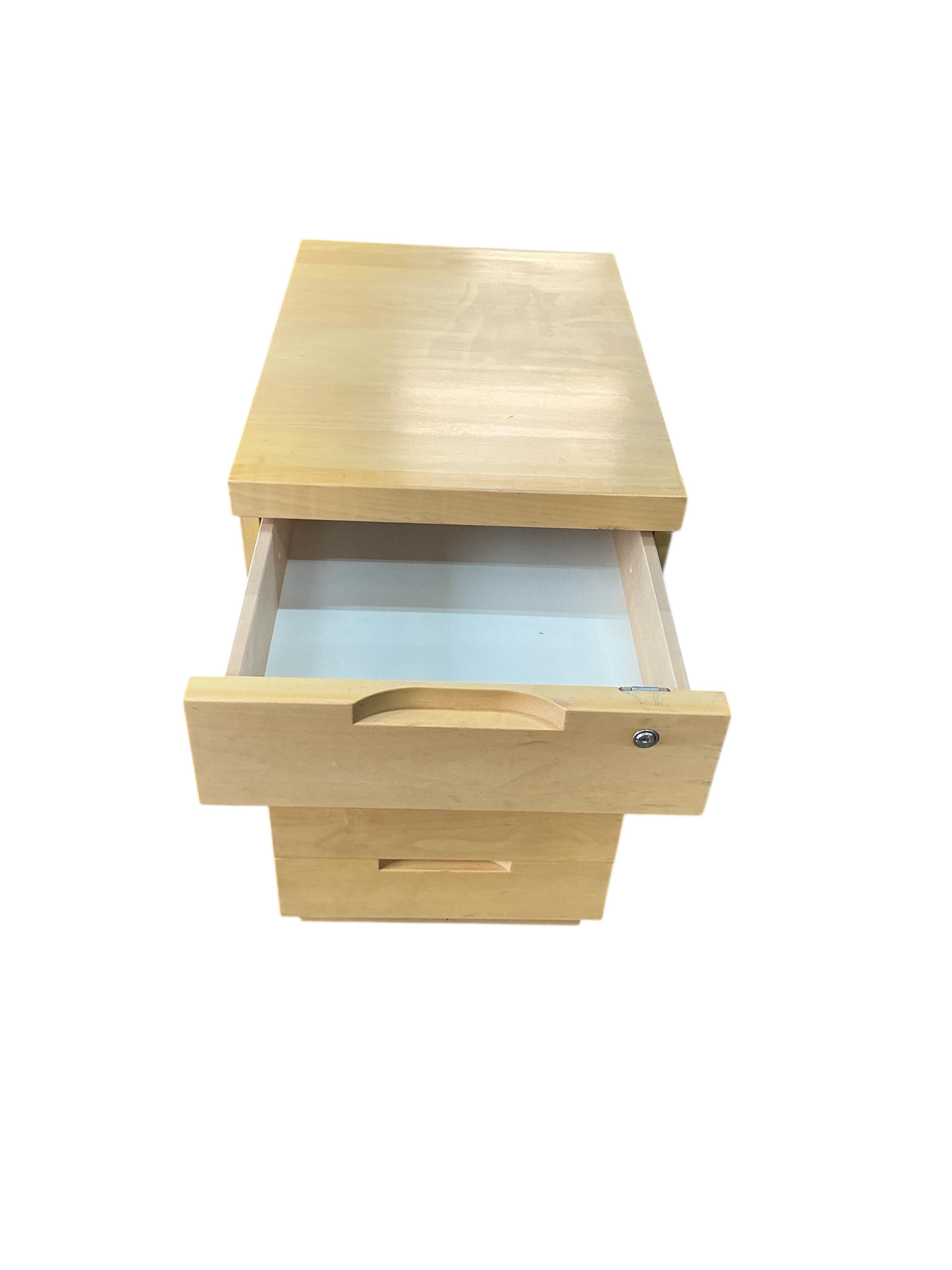 An Alvar Aalto filing cabinet, width 38cm, depth 56cm, height 65cm